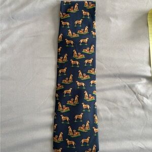 Dog Patterned Silk Tie